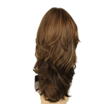 Load image into Gallery viewer, Rina Light Brown With Ash Blonde Highlights Skin Top Size L Pre-Cut

