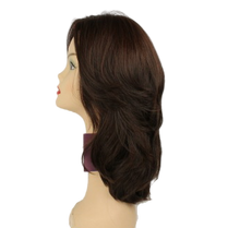 Load image into Gallery viewer, RINA BROWN WITH REDDISH HIGHLIGHTS SKIN TOP SIZE M PRE-CUT
