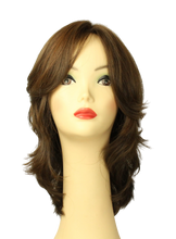 Load image into Gallery viewer, Shlomit Medium Brown with red highlights  SKIN TOP SIZE M PRE-CUT
