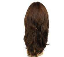 Load image into Gallery viewer, RINA BROWN WITH HIGHLIGHTS  SKIN TOP SIZE M PRE-CUT
