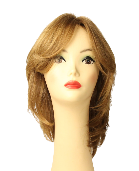 Shlomit BLONDE WITH HIGHLIGHTS MULTI-DIRECTIONAL Skin Top Size M PRE-CUT