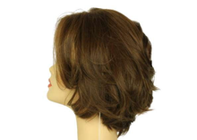 Load image into Gallery viewer, DOROTHY MEDIUM BROWN WITH DARK BLONDE HIGHLIGHTS MULTI-DIRECTIONAL SKIN TOP SIZE S PRE-CUT
