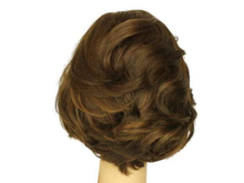 Load image into Gallery viewer, Dorothy Medium Brown With Dark Blonde Highlights Multi-Directional Skin Top Size S Pre-Cut
