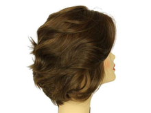 Load image into Gallery viewer, Dorothy Medium Brown With Dark Blonde Highlights Multi-Directional Skin Top Size S Pre-Cut
