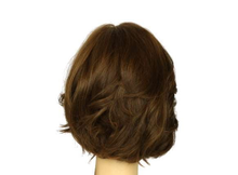 Load image into Gallery viewer, Dorothy Medium Brown With Dark Blonde Highlights Multi-Directional Skin Top Size S Pre-Cut
