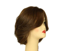 Load image into Gallery viewer, Dorothy Medium Brown With Dark Blonde Highlights Multi-Directional Skin Top Size S Pre-Cut
