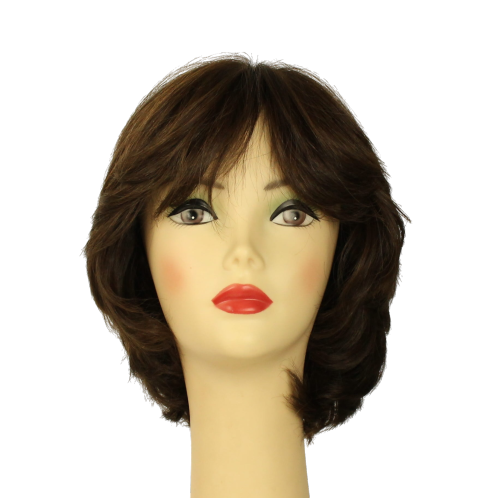Linda Dark Brown With Warm Highlights Multi-Directional Skin Top Size L PRE-CUT