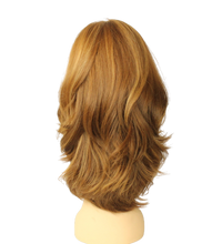 Load image into Gallery viewer, Riva PRE-CUT LIGHT BROWN WITH ASH BLONDE HIGHLIGHTS MULTI-DIRECTIONAL Skin Top Size L
