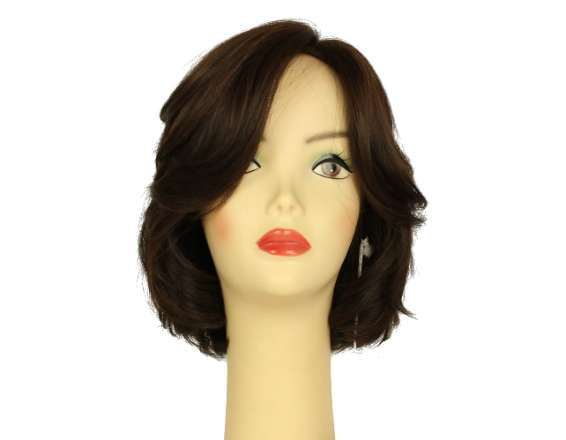 Dorothy Dark Brown With Auburn Highlights Multi-Directional Skin Top Size M Pre-Cut