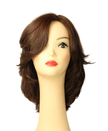 Shlomit Dark Brown With Red Highlights Skin Top Size M pre-cut