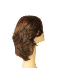Load image into Gallery viewer, Shlomit Dark Brown With Red Highlights Skin Top Size M pre-cut
