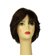 Load image into Gallery viewer, Linda  DARK BROWN WITH REDDISH HIGHLIGHTS MULTI-DIRECTIONAL Skin Top Size m PRE-CUT
