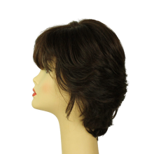 Load image into Gallery viewer, Linda  DARK BROWN WITH REDDISH HIGHLIGHTS MULTI-DIRECTIONAL Skin Top Size m PRE-CUT
