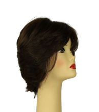 Load image into Gallery viewer, Linda  DARK BROWN WITH REDDISH HIGHLIGHTS MULTI-DIRECTIONAL Skin Top Size m PRE-CUT
