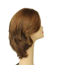Load image into Gallery viewer, SHLOMIT LIGHT BROWN WITH REDDISH/BLONDE HIGHLIGHTS SKIN TOP SIZE L
