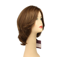 Load image into Gallery viewer, SHLOMIT LIGHT BROWN WITH ASH BLONDE HIGHLIGHTS SKIN TOP SIZE S

