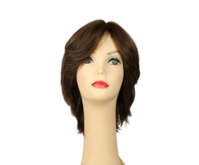 Load image into Gallery viewer, Shlomit Medium Brown With Highlights Skin Top Size M Pre-Cut
