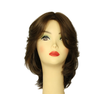 Load image into Gallery viewer, Shlomit Medium Brown With Blonde Highlights Skin Top Size M
