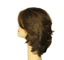Load image into Gallery viewer, Shlomit Medium Brown With Blonde Highlights Skin Top Size M
