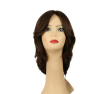 Load image into Gallery viewer, Shlomit Dark Brown with Warm highlights Skin Top Size S
