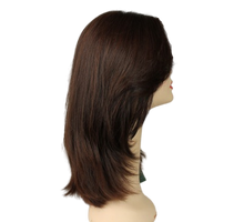 Load image into Gallery viewer, Rina  Dark Brown With Reddish Highlights  Skin Top Size M Pre-Cut
