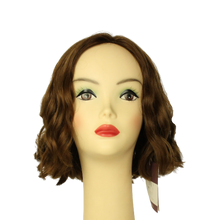 Load image into Gallery viewer, Wavy Bob LIGHT BROWN WITH HIGHLIGHTS Multi-Directional Skin Top Size M Pre-Cut
