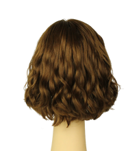 Load image into Gallery viewer, Wavy Bob LIGHT BROWN WITH HIGHLIGHTS Multi-Directional Skin Top Size M Pre-Cut
