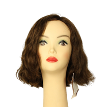 Load image into Gallery viewer, Wavy Bob BROWN WITH HIGHLIGHTS Multi-Directional Skin Top Size M Pre-Cut
