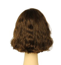 Load image into Gallery viewer, Wavy Bob BROWN WITH HIGHLIGHTS Multi-Directional Skin Top Size M Pre-Cut
