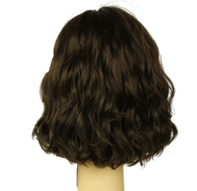 Load image into Gallery viewer, Wavy Bob Dark Brown Multi-Directional Skin Top Size M Pre-Cut
