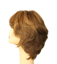 Load image into Gallery viewer, Linda Light Brown With Warm Blonde Highlights Skin Top Size M PRE-CUT
