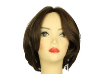 Load image into Gallery viewer, DOROTHY MEDIUM BROWN WITH DARK BLONDE HIGHLIGHTS SKIN TOP SIZE M PRE-CUT
