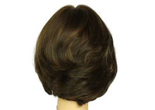 Load image into Gallery viewer, DOROTHY MEDIUM BROWN WITH DARK BLONDE HIGHLIGHTS SKIN TOP SIZE M PRE-CUT
