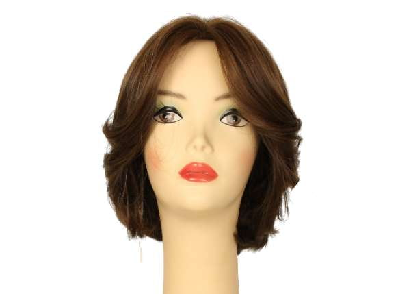 Dorothy Medium Brown With Dark Blonde Highlights Multi-Directional Skin Top Size L Pre-Cut