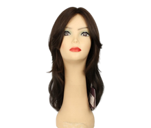 Load image into Gallery viewer, RINA BROWN WITH HIGHLIGHTS  SKIN TOP SIZE M PRE-CUT
