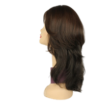 Load image into Gallery viewer, RINA BROWN WITH HIGHLIGHTS  SKIN TOP SIZE M PRE-CUT
