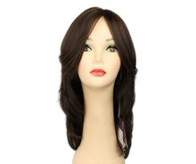 Load image into Gallery viewer, Rina Dark Brown With Warm Highlights Skin Top Size M Pre-Cut
