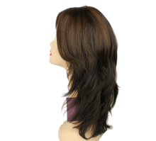 Load image into Gallery viewer, Rina Dark Brown With Warm Highlights Skin Top Size M Pre-Cut
