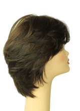 Load image into Gallery viewer, Linda  Dark Brown With Brown Highlights  Skin Top Size M PRE-CUT
