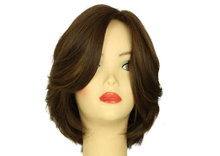 Load image into Gallery viewer, Dorothy Medium Brown With Dark Blonde Highlights Skin Top Size M Pre-Cut
