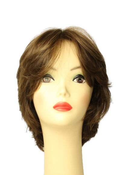 Linda Medium Brown With Blonde Highlights Skin Top Size M PRE-CUT