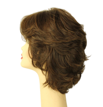 Load image into Gallery viewer, Linda Medium Brown With Blonde Highlights Skin Top Size L PRE-CUT
