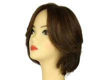 Load image into Gallery viewer, DOROTHY MEDIUM BROWN WITH DARK BLONDE HIGHLIGHTS SKIN TOP SIZE M PRE-CUT
