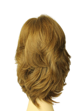 Load image into Gallery viewer, Shlomit Light Brown With Blonde Highlights MULTI-DIRECTIONAL Skin Top Size L pre-cut
