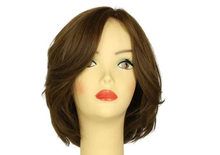 Load image into Gallery viewer, DOROTHY MEDIUM BROWN WITH DARK BLONDE HIGHLIGHTS MULTI-DIRECTIONAL SKIN TOP SIZE M PRE-CUT
