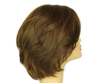 Load image into Gallery viewer, DOROTHY MEDIUM BROWN WITH DARK BLONDE HIGHLIGHTS MULTI-DIRECTIONAL SKIN TOP SIZE M PRE-CUT
