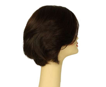 Load image into Gallery viewer, Dorothy Dark Brown With Auburn Highlights Multi-Directional Skin Top Size M Pre-Cut
