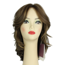 Load image into Gallery viewer, Shlomit Slightly Wavy Light Brown With Ash Blonde Highlights Skin Top Size S
