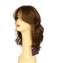Load image into Gallery viewer, Mimi Medium Brown With Dark Blonde Highlights Multi-Directional Skin Top Size S Pre-Cut
