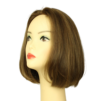 Load image into Gallery viewer, CARRE LIGHT BROWN WITH ASH BLONDE HIGHLIGHTS MONO-DIRECTIONAL TOP SIZE M
